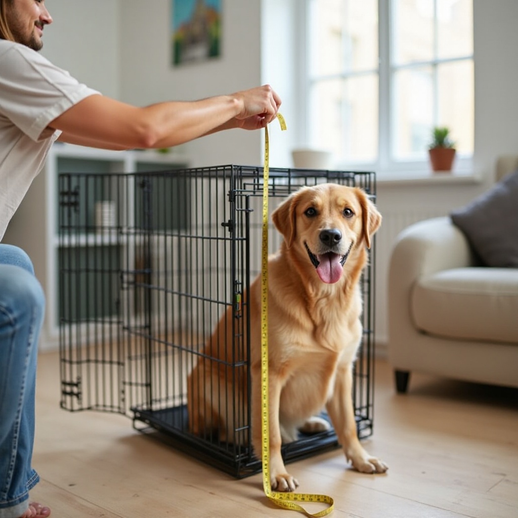 how do you measure a dog crate