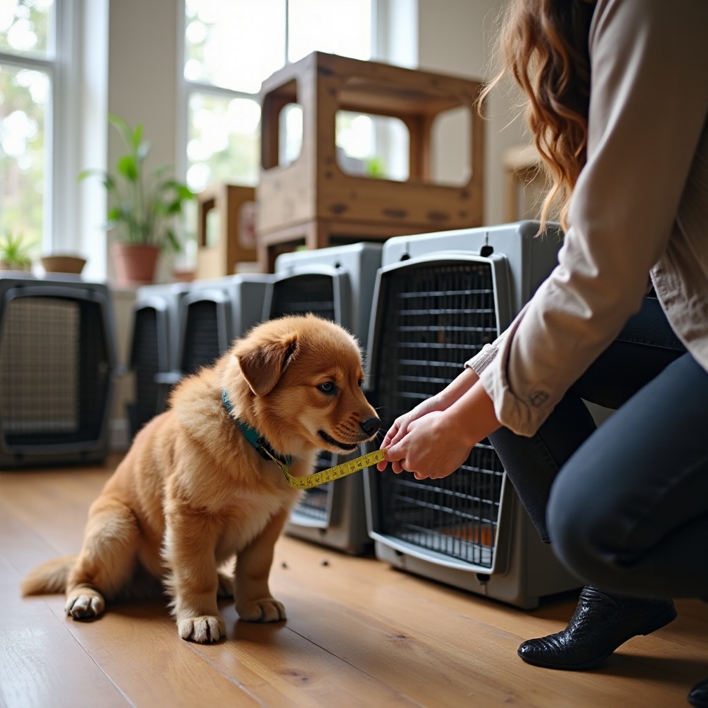 how do you measure a dog crate